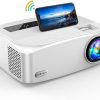 Native 1080P Projector, GROVIEW 7500L Full HD WiFi Projector, Supports 5G Synchronize Smartphone Screen & Max 300" Display