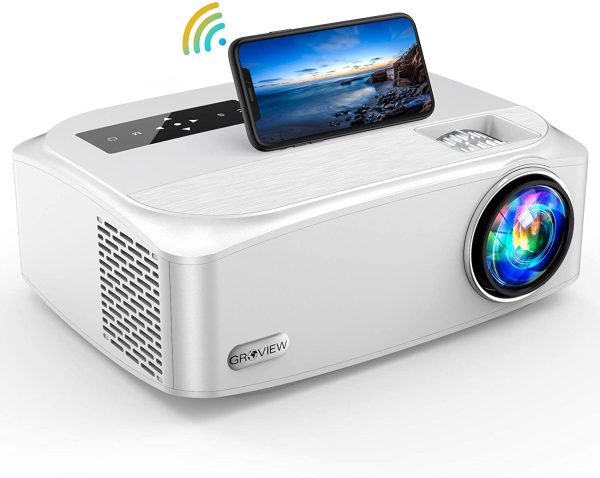 1.jpg Native 1080P Projector, GROVIEW 7500L Full HD WiFi Projector, Supports 5G Synchronize Smartphone Screen & Max 300" Display