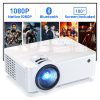 Groview Projector, 1080P Bluetooth Mini Projector with 100” Projector Screen, 9500 LUX Portable Outdoor Movie Projector for Phone, Compatible with VGA/HDMI/USB/SD/Laptop/Fire Stick/PS5