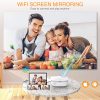 GROVIEW Mini WiFi Projector, 7500 Lumen Portable Movie Projector with 100" Screen, 1080P & 240" Display Supported, Home Theater Projector Compatible with TV Stick, Android, iPhone