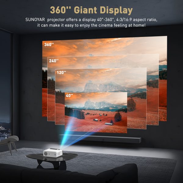 3-3-1.jpg GROVIEW Projector, 2023 Upgraded Android TV 9.0 Mini Projector with Wifi and Bluetooth, 12000 Lux 1080P FHD Portable Outdoor Movie Projector, Smart Home Projector 4K Supported for Phone/PC