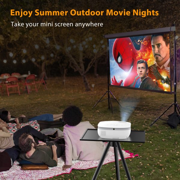 4-1.jpg GROVIEW Mini WiFi Projector, 7500 Lumen Portable Movie Projector with 100" Screen, 1080P & 240" Display Supported, Home Theater Projector Compatible with TV Stick, Android, iPhone