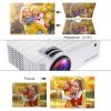 GROVIEW Mini Projector, 1080P HD and 240" LCD Display Supported Portable Projector, Movie Projector with 100" Projector Screen, Compatible with Fire Stick, HDMI, VGA, USB