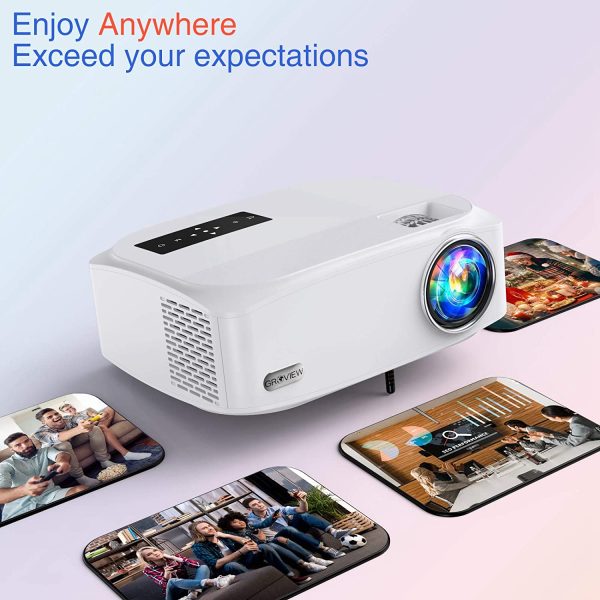 7.jpg Native 1080P Projector, GROVIEW 7500L Full HD WiFi Projector, Supports 5G Synchronize Smartphone Screen & Max 300" Display