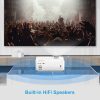 Groview Projector, 1080P Bluetooth Mini Projector with 100” Projector Screen, 9500 LUX Portable Outdoor Movie Projector for Phone, Compatible with VGA/HDMI/USB