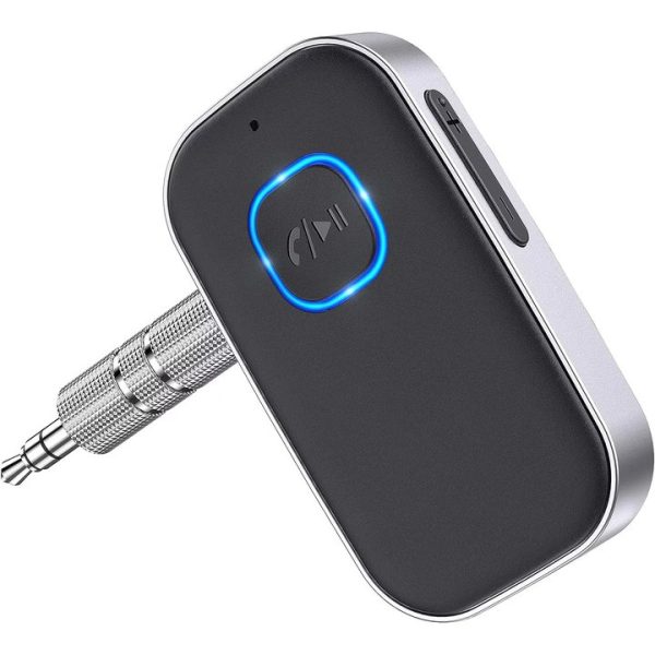 95e699880387e70f1c9b3e7b6377aa6f.jpg Bluetooth 5.0 Receiver for Car, Noise Cancelling Bluetooth AUX Adapter, Bluetooth Music Receiver for Home Stereo/Wired Headphones, Hands-Free Call