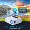 [UPGRADE] Projector with WiFi and Bluetooth, GROVIEW 15000lux 490ANSI lm Native 1080P Projector, 300'' Movie Projector, Supports 4K & Zoom, 5G Sync phone Screen, Compatible w/ Laptop/ PC/ DVD/ TV/ PS5