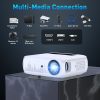 [UPGRADE] Projector with WiFi and Bluetooth, GROVIEW 15000lux 490ANSI lm Native 1080P Projector, 300'' Movie Projector, Supports 4K & Zoom, 5G Sync phone Screen, Compatible w/ Laptop/ PC/ DVD/ TV/ PS5